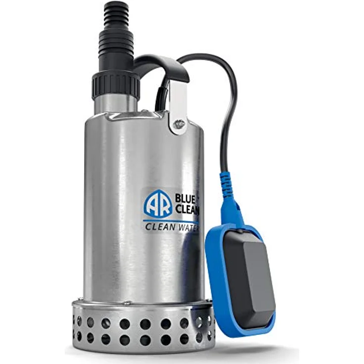 Annovi Reverberi Arup 750XC, Inox Elektro-Tauchpumpe mit 750W, für Klar- und Schmutzwasser, grau/blau/schwarz, 11.000 l/h, max. Förderhöhe 8,5 m – Bild 1