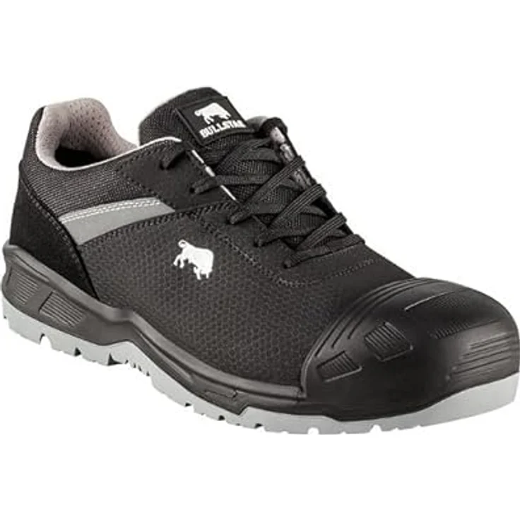 Bullstar Sicherheitsschuh POWERX S3, schwarz, Gr.44, Unisex, mit Stahl-Zehenschutzkappe und rutschhemmender PU/PU-Sohle – Bild 2
