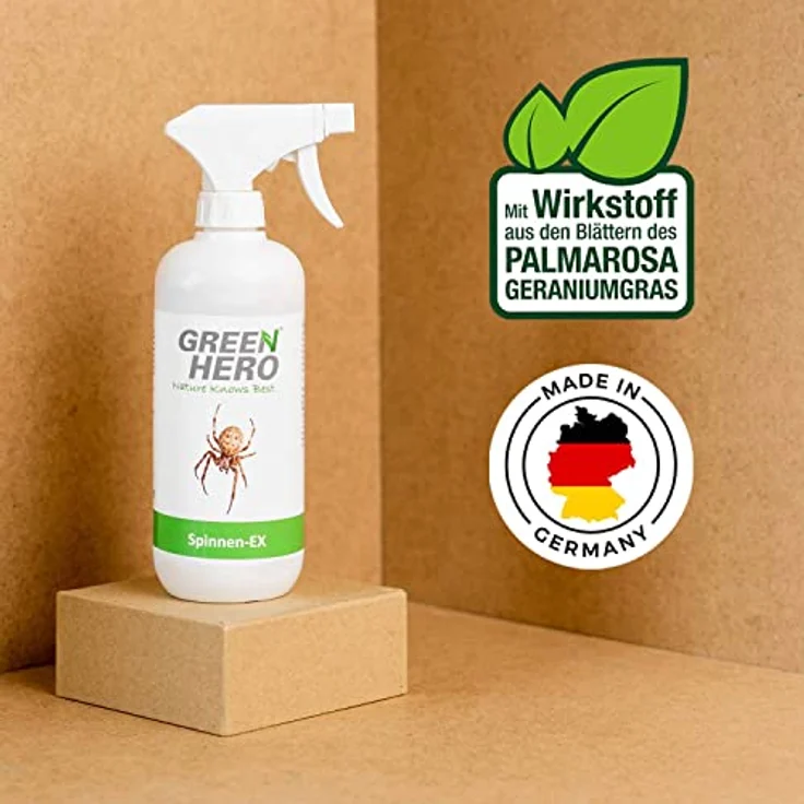 Green Hero Spinnen-Ex Spray zur Spinnenbekämpfung 500ml, Fernhaltemittel gegen Spinnen, Vertreibungsmittel, Innen und Außen, langfristige Spinnenabwehr, – Bild 3