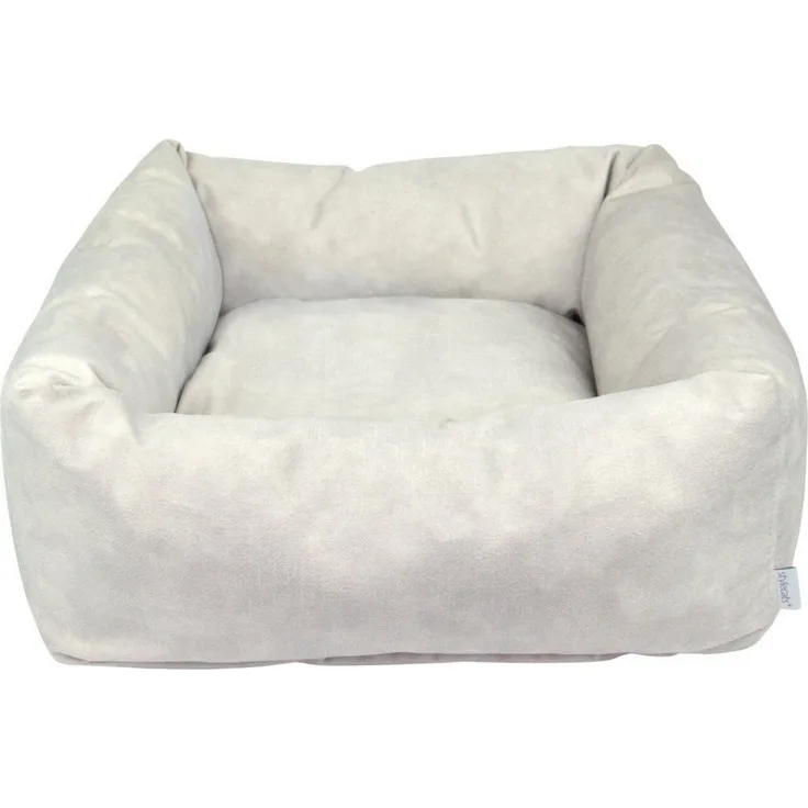 Hunter Tierbedarf Katzenbett Dreamie hellgrau, wasserabweisend, pflegeleicht, mit Klettverschlüssen entnehmbare Füllung, waschbar