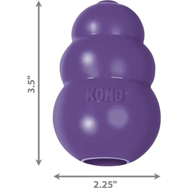 KONG – Senior Hundespielzeug – Weicher Naturkautschuk – Kauen, Jagen, Apportieren – Für Mittelgroße Hunde – Bild 3