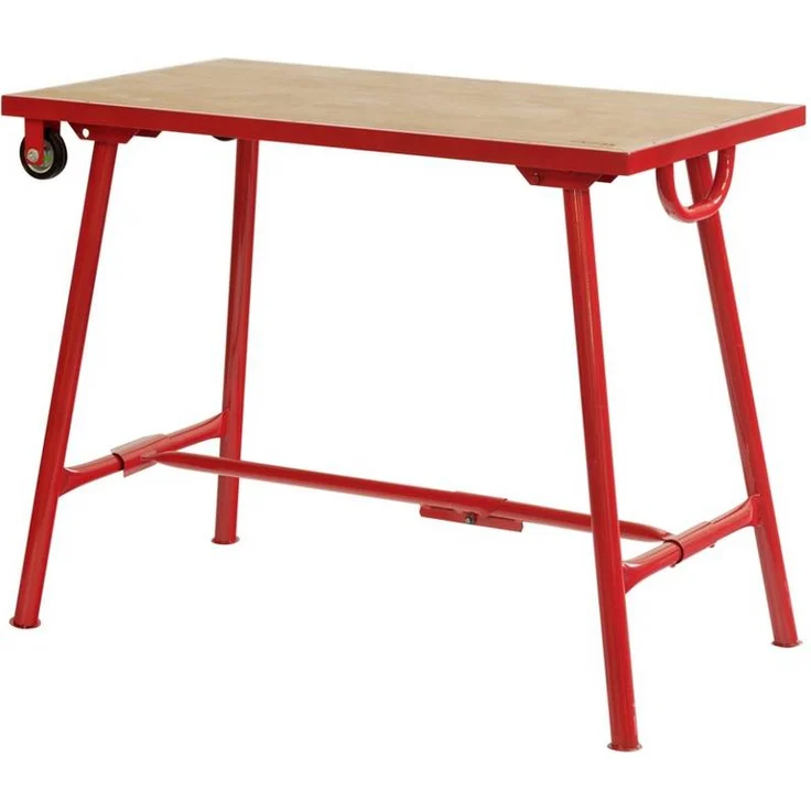 Virax 200911 Standard-Montagetisch, robuste Mehrschicht-Holzplatte, leicht auf- und abbaubar, maximal 300 kg Tragkraft