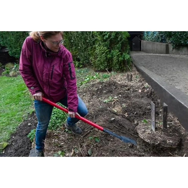 IDEALSPATEN Spaten, Kraftspaten slim mit Stahlrohrstiel, 250 kg Hebekraft – Bild 4