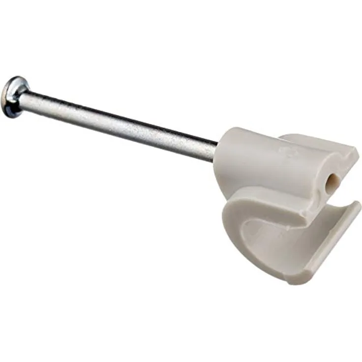 Kopp 345604080 Iso-Schellen 7-11 mm, mit gestifteten Stahlnadeln 30 mm, grau