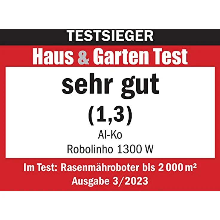 AL-KO Mähroboter Robolinho®1300 W, Schnittbreite 22 cm, Li-Ion-Akku 25,2 V/5 Ah, für Flächen bis 1300 m², max. Steigfähigkeit 45%, sehr leise 60 dbA – Bild 5
