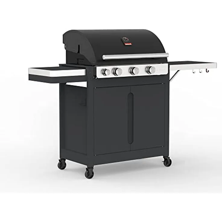 Barbecook Stella 3201 Gasgrill 3 flammig, emaillierte Grillroste, Thermometer, automatische Zündung
