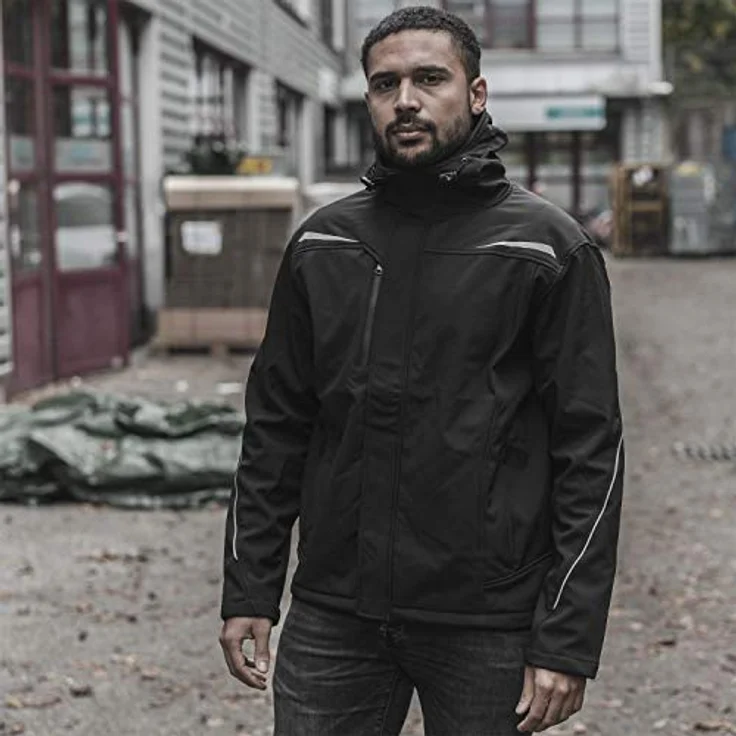 UVEX Herren-Softshelljacke uvex syneXXo in schwarz, Regular Fit, Größe XL – Bild 4