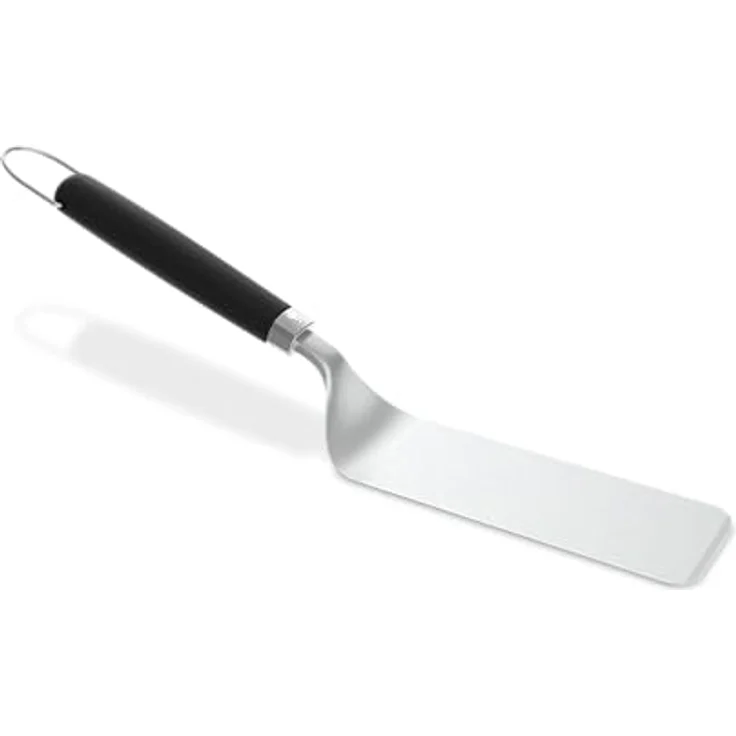 Weber Wender Set für Grillplatten, 2-teiliges Edelstahl-Set mit abgeschrägter Vorderkante für einfaches Wenden, Silber - Schwarz (3400424) – Bild 2