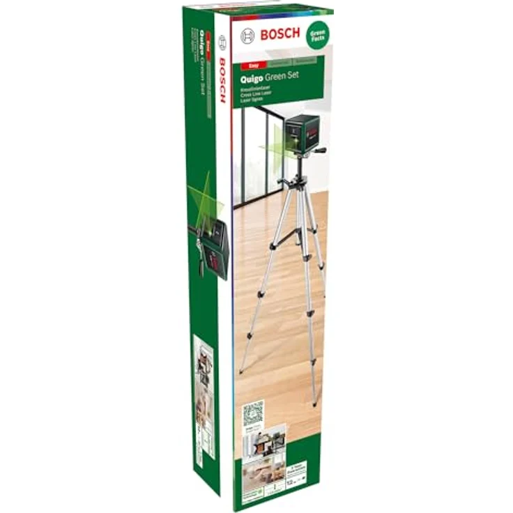 BOSCH Punkt- und Linienlaser Quigo, Kreuzlinien-Laser Green Set - im Karton – Bild 2