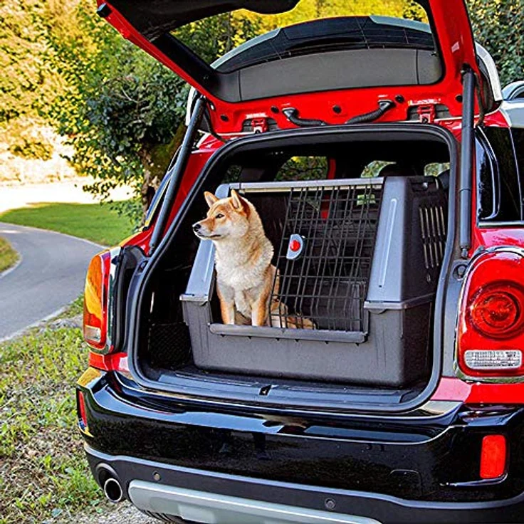 Ferplast Autotransportbox für Hunde Autobox für Hunde ATLAS CAR 80 SCENIC, Hundetransportbox Hundebox fü Auto mit Sicherheitshaken, Hervorragende Belüftung, 82 x 51 x h 61 cm. – Bild 3