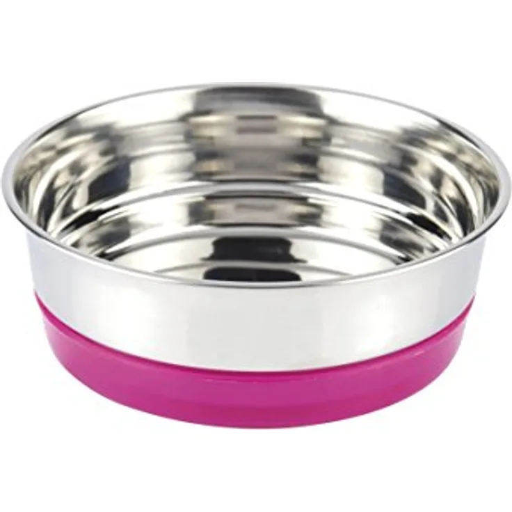 Croci C6059003 Stahlnapf Fluo Fuchsia, 820 ml
