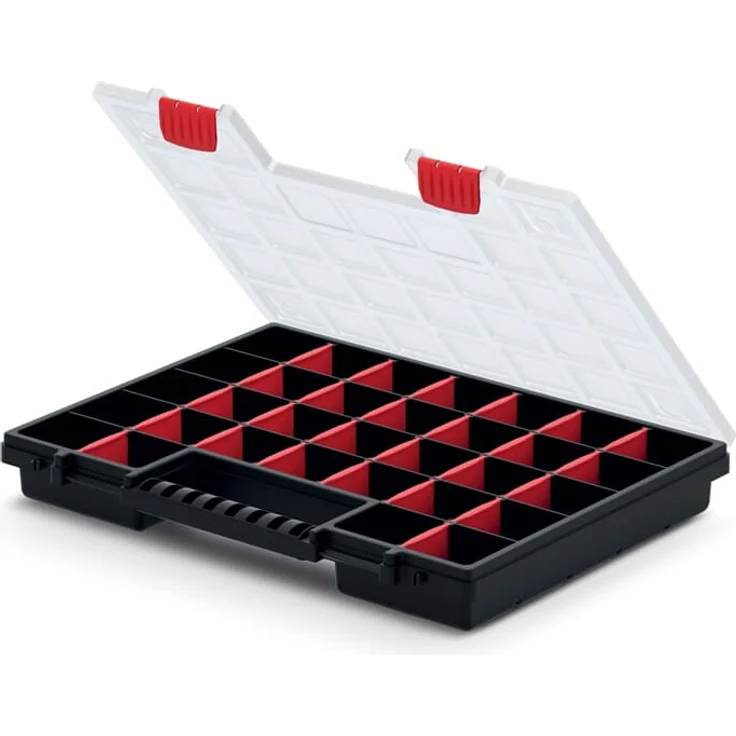 Kistenberg Nors Werkzeugkoffer Ordungshelfer Sortierbox Sortierkoffer Sortierkiste Kleinteilemagazin Nors 399 x 303 x 50 mm – Bild 4