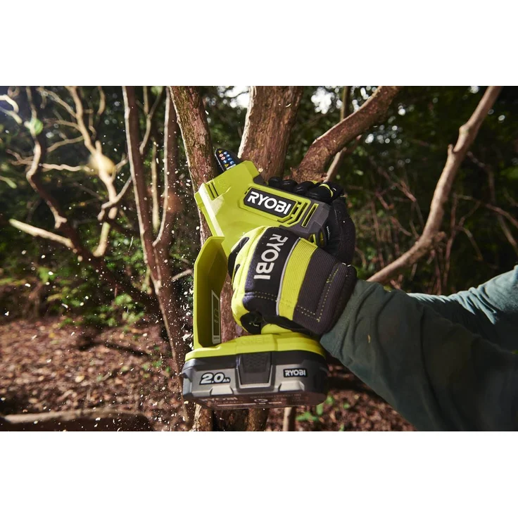Ryobi Akku-Kettensäge RY18PSX10A-120 18V 2Ah, Akku-Säge, Einhand-Kettensäge 10cm, Brushless Motor, ONE+ – Bild 4
