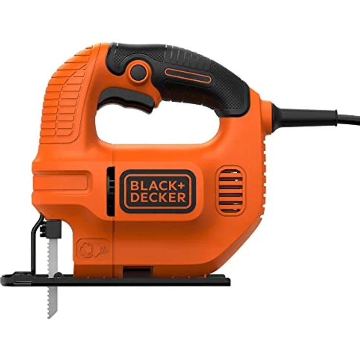 Black & Decker Elektro Kompakt Stichsäge 400W KS501, Säge für Holz, Metall & Kunststoff mit 0-45° Gehrungsschnitt & verstellbarer Fußplatte – Bild 2