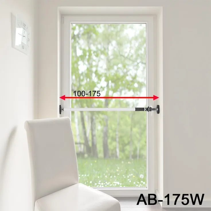 ALLEGRA Sicherungsstange 101 - 175 cm (weiß) AB-175W
