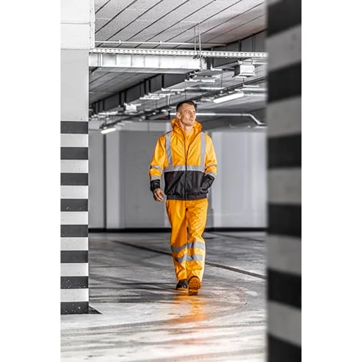 Högert Warnschutz Regenlatzhose -'-'Volme-'-' Orange 3XL – Bild 4