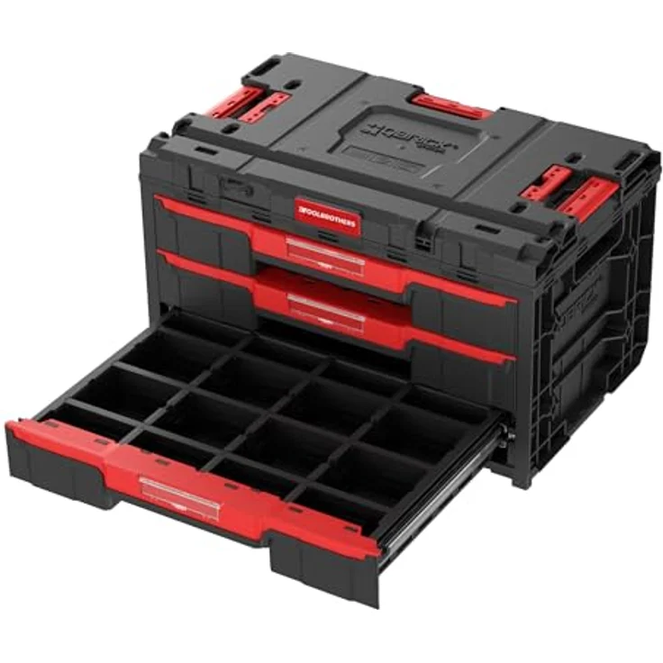 Toolbrothers RHINO XXL Drawer 3, Werkzeugkoffer mit 3 Schubläden, verstellbaren Trennwänden und IP66 Schutzklasse – Bild 4