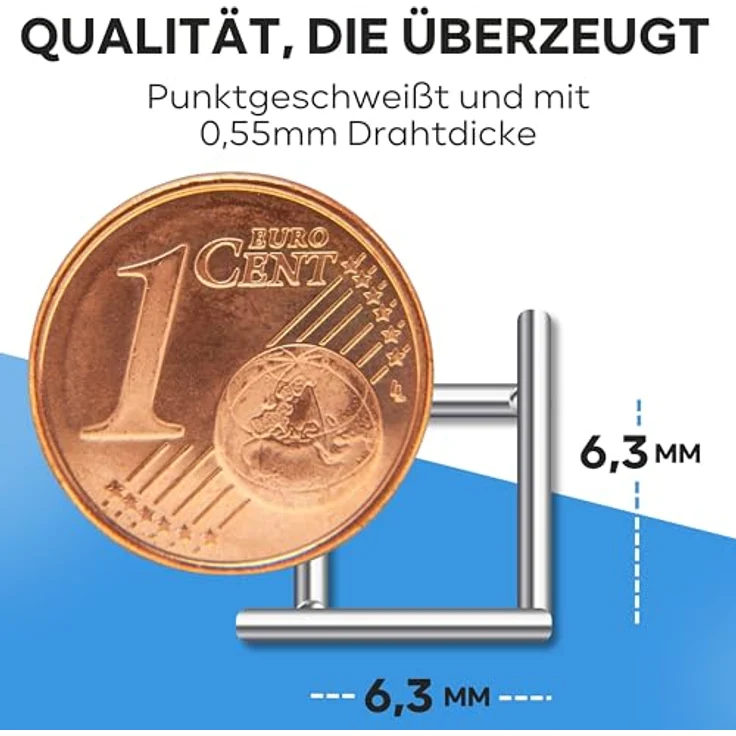 KrapTrap Volierendraht Gitter, feuerverzinkt, 6x6 mm, 5m x 1m, Wühlmausgitter für Hochbeete und Nagerkäfige – Bild 3