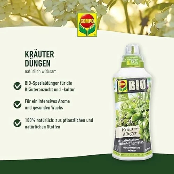 Compo BIO Kräuterdünger 500 ml – Bild 9