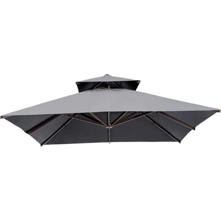 OUTFLEXX Pavillon-Ersatzdach, ca. 250 g/m² Polyester in elegantem Grau, UV-Schutz, wasserabweisend