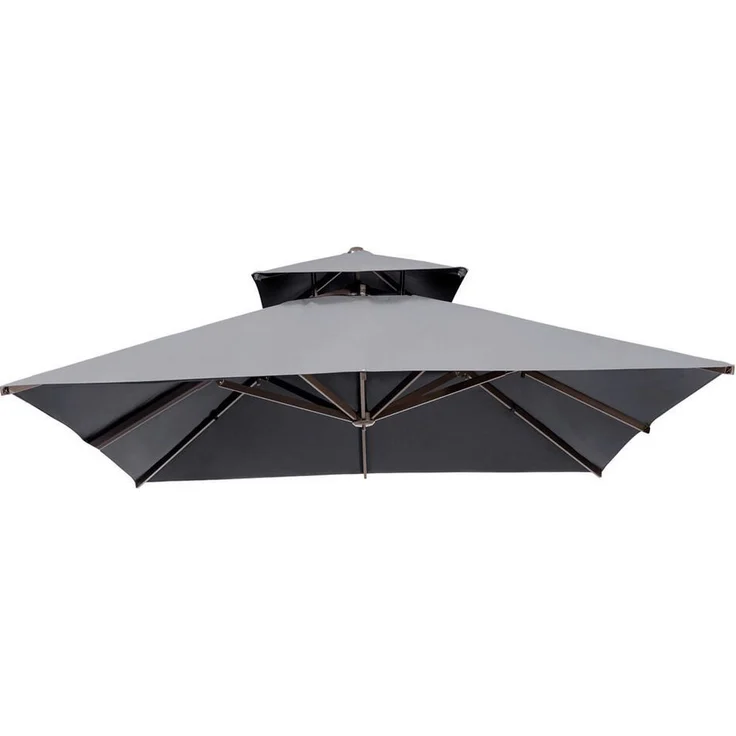 OUTFLEXX Pavillon-Ersatzdach, ca. 250 g/m² Polyester in elegantem Grau, UV-Schutz, wasserabweisend