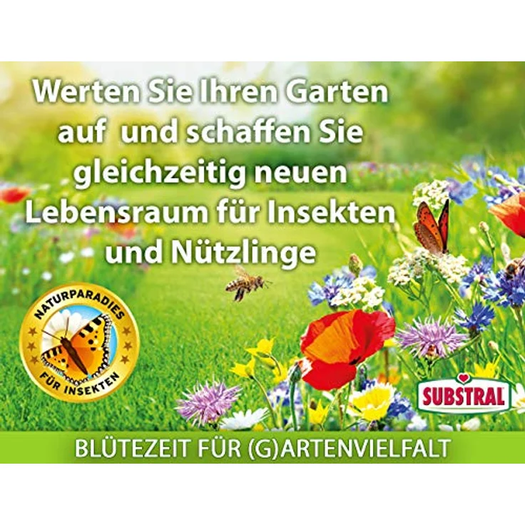 Evergreen Garden Care Deutschland GmbH SUBSTRAL&reg, Die Blumenwiese Rasen-&amp,Blumensamen 800 g – Bild 7
