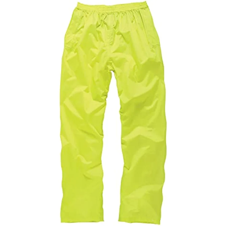 Scruffs Arbeitsjacke Regenanzug Set, wasserdichter Regenanzug in neon gelb, Größe XL mit verstellbarer Kapuze und elastischen Bündchen – Bild 3