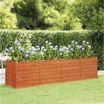 furnicato Hochbeet Rostig 320x80x77 cm Cortenstahl, wetterfester Stahl, langlebig, robust