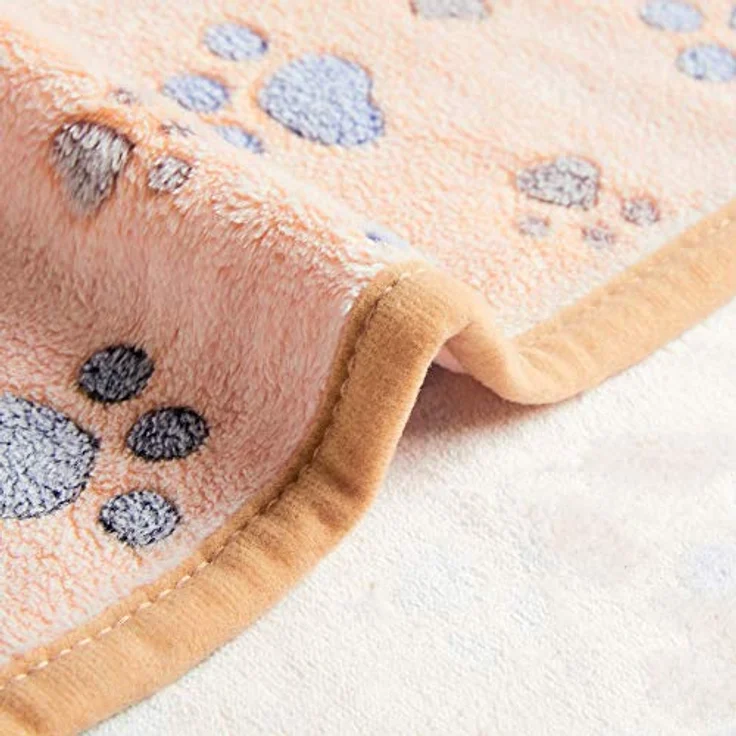 ALLISANDRO Hundedecke Flaushige Decke Super Softe und Warme Hundedecke Fleece Decke/Tier Schlafdeck M – Bild 3