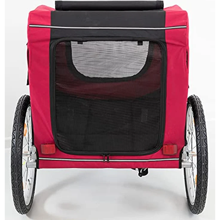 Trixie Fahrrad-Anhänger schwarz-rot L: 75 × 86 × 80 (145) cm – Bild 4