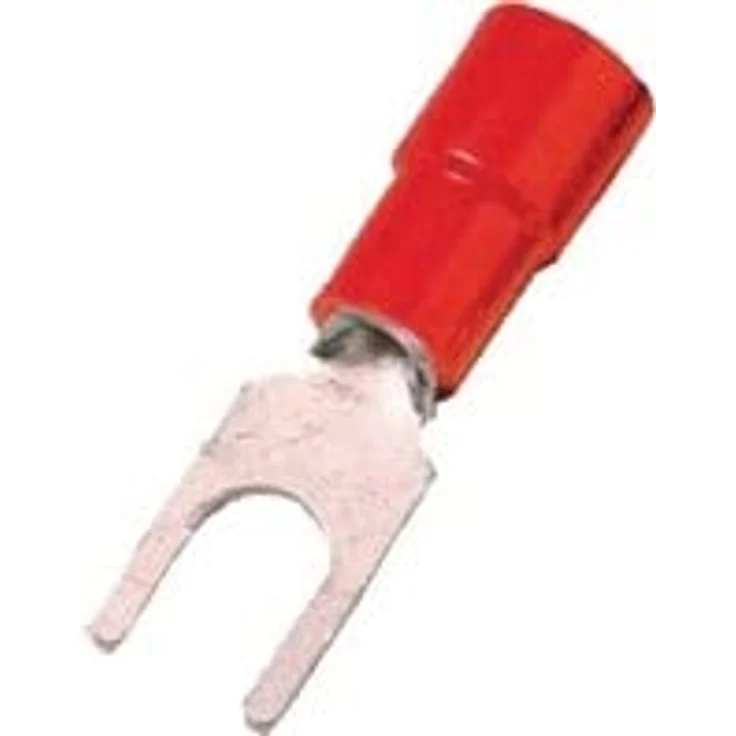 Intercable Quetschkabelschuh M5, 100 Stück, rot, für 0,5-1 qmm Kabel