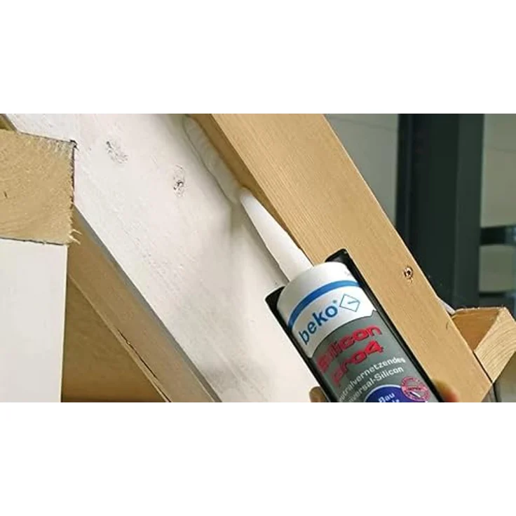 beko Silicon pro4 Premium, 310 ml transparente Dichtmasse mit hoher Volumenstabilität und einfacher Verarbeitung – Bild 4