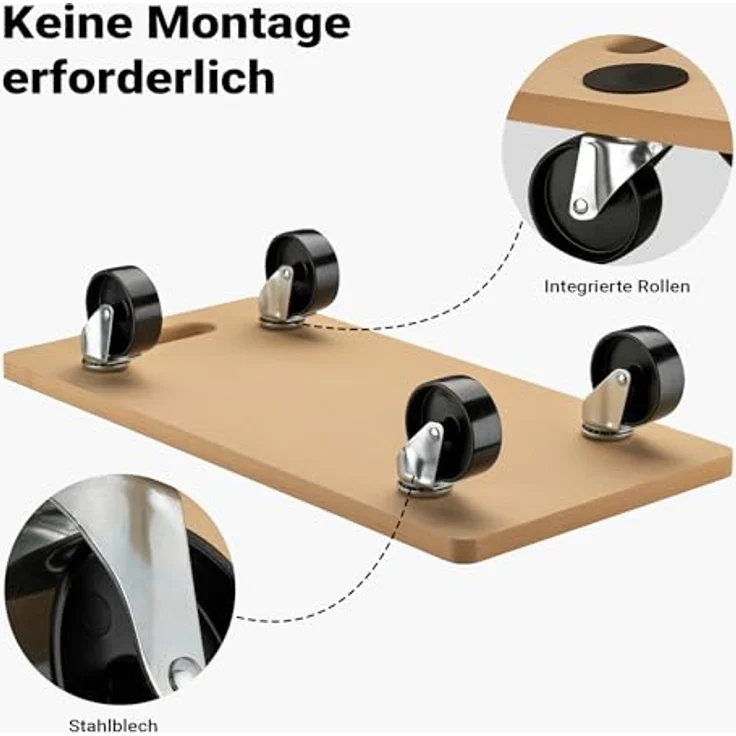 Transportroller Möbelroller Rollbrett Möbelhund Umzugshilfe MDF 580x290mm 250 kg – Bild 8
