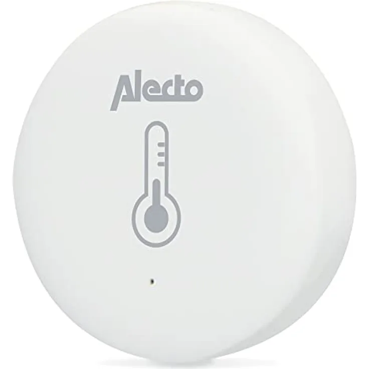 Alecto SMART-TEMPT10 Zigbee Temperatur- und Feuchtigkeitssensor - benötigt Bridge/Gateway - 30 Monate Batterielaufzeit - Tuya - Smart Life App - weiß
