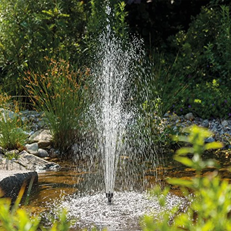 Esotec Solar Teichpumpe 25 Watt Solarmodul 1250 l/h Förderleistung 1,6 m Förderhöhe Professional Komplettset Springbrunnen Gartenteich (101915) – Bild 2