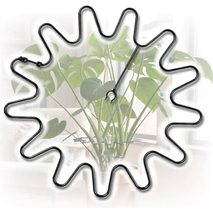 ARPON Staudenhalter rund, 20 Stück – Einstellbare Blumenstütze Ø 21,5 cm – Witterungsbeständig in Schwarz, ideal für Hortensien, Rosen und Sträucher – Bild 1
