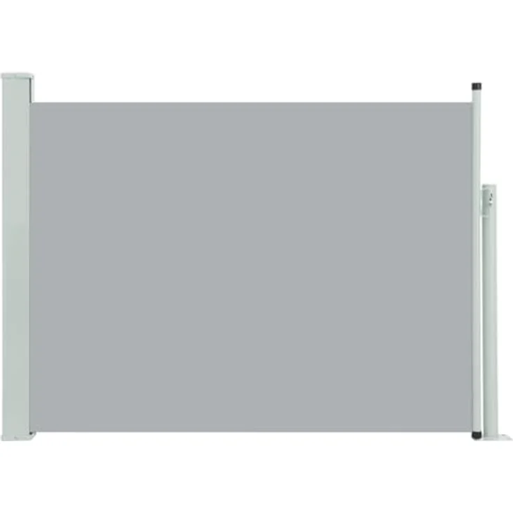 vidaXL Seitenmarkise Ausziehbar Sonnenschutz Sichtschutz Windschutz Seitenrollo 120x500cm Grau – Bild 4