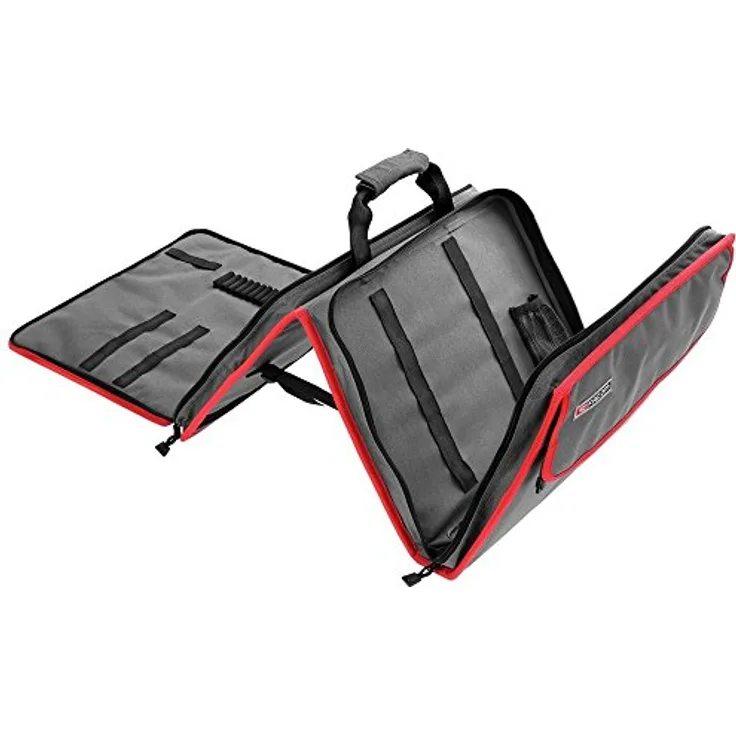 Facom Valise Souple W, Werkzeugkoffer mit 4 Fächern für über 40 Werkzeuge, stossfest und chemikalienbeständig