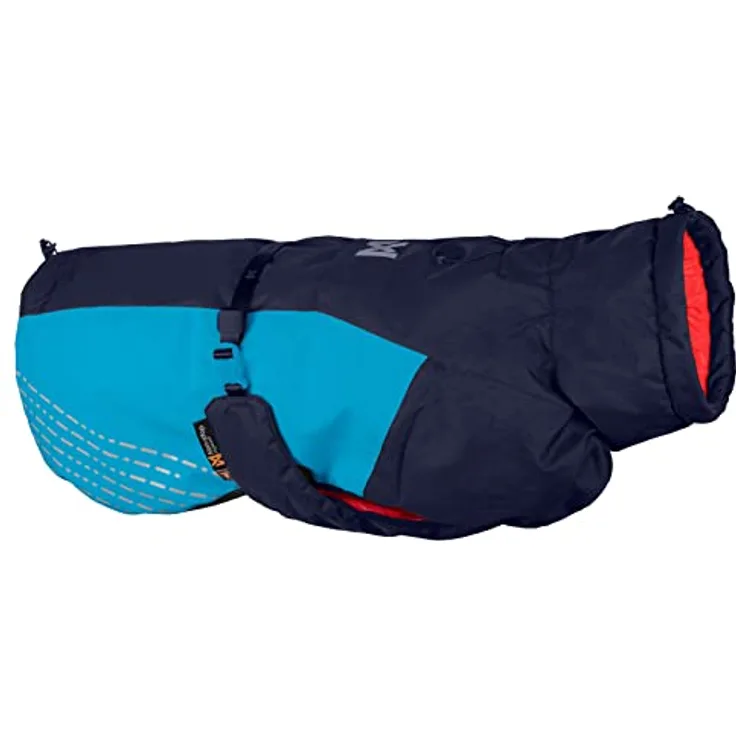 Non-stop dogwear Glacier Jacket 2.0 |322| Leichte und Funktionelle, warme Jacke, Blau/Orange, Größe 36
