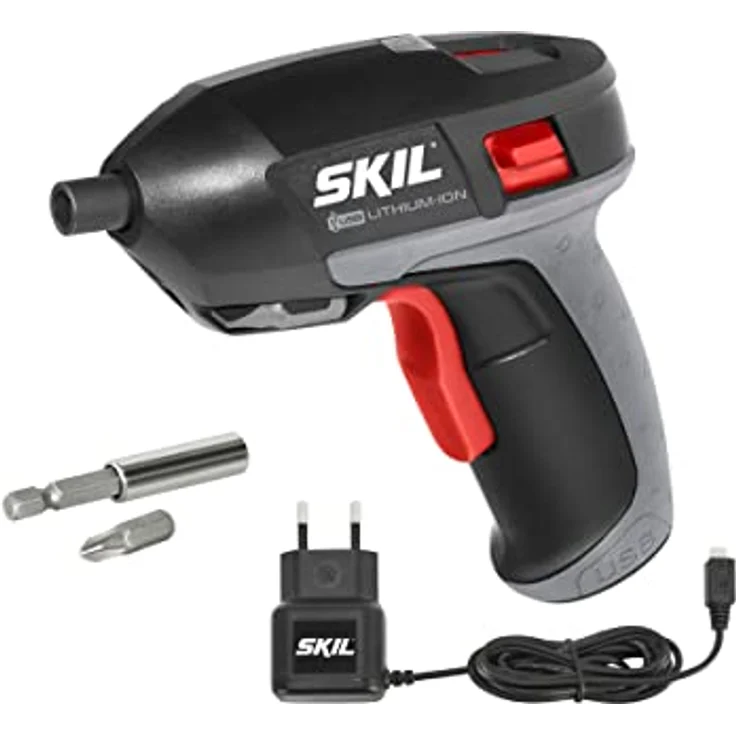 SKIL 2636 AD Akkuschrauber mit LED-Arbeitsleuchte, Bits, Bithalter, Stecknüsse, etc. im Kunststoffkoffer - F0152636AD – Bild 3