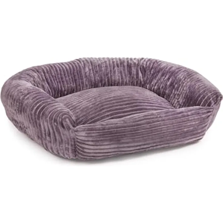 Wallace & Jones | Hundebett Cordo - Breitcord-Obermaterial samtweich | Dunkelgrau - S