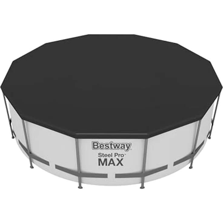 Bestway PVC-Abdeckplane Ø 370, schwarz, rund – Bild 4