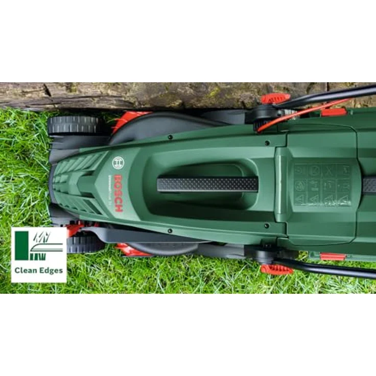 Bosch Home & Garden UniversalRotak 34-405, Netzbetrieb Rasenmäher mit Ergoflex-Griffen, integrierten Rasenkämmen und 40 L Grasfangbox – Bild 2