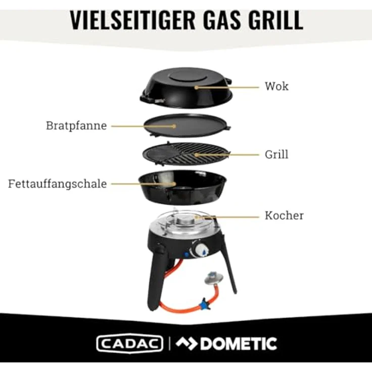 Cadac Gasgrill Campinggrill Safari Chef 2 LP 50 mbar – Bild 2