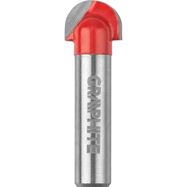 GRAPHITE Widia-Fräser, Gabelfräsern, Schaft 8 mm, Hartmetall (HM)-Einsatz, Satz mit 35 Stück, für Holz, Aluminiumkoffer, 13 U-Nut-Fräser, 6 gerade Fräser, 3 Formfräser, 3 Keilnutfräser, 10 Zierfräser – Bild 4