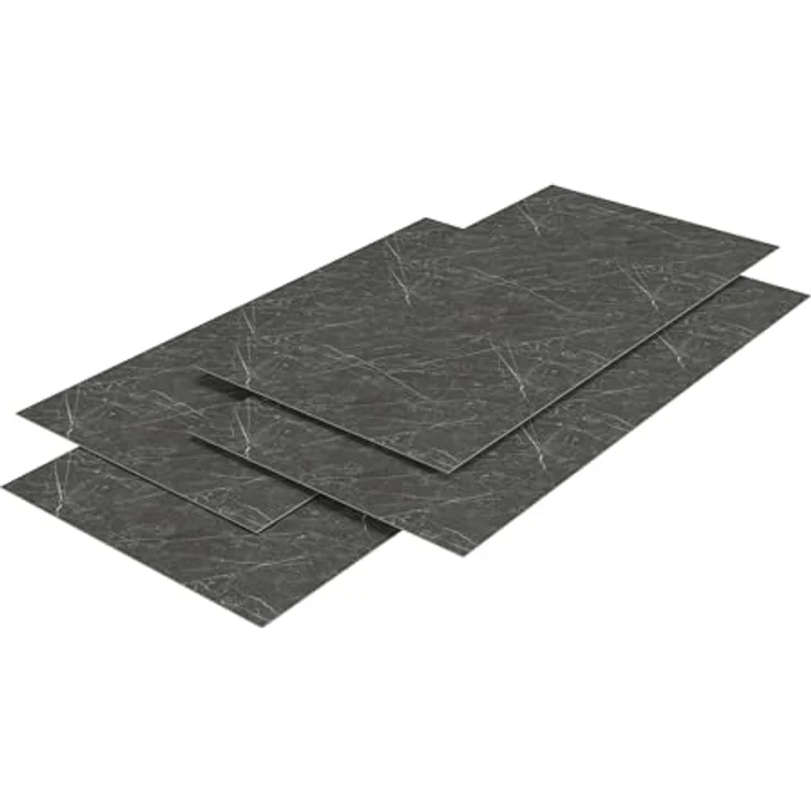 neu.haus Duschrückwand, Wandpaneel »Bladel« 4er Set 120 x 60 cm Grey Diamond, feuchtigkeitsunempfindlich, flexible Anpassung, schnelle Installation – Bild 6