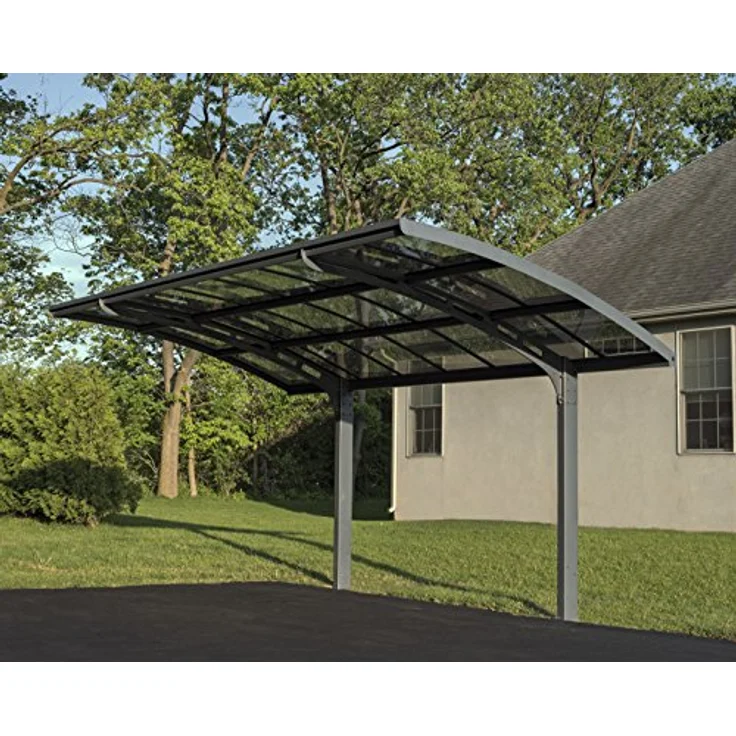 Canopia by Palram Arizona Breeze 5000, Carport Bausatz in Grau, 495 x 289 cm, Polycarbonat, rostfreies Aluminium, hohe Schneelast 75 kg/m² – Bild 3