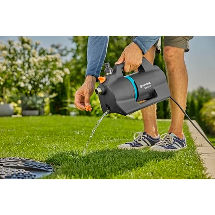 GARDENA Gartenpumpe 4300 Silent, leistungsstarke 650 W Pumpe mit 4300 l/h Durchflussrate, wetterfest und leise – Bild 8