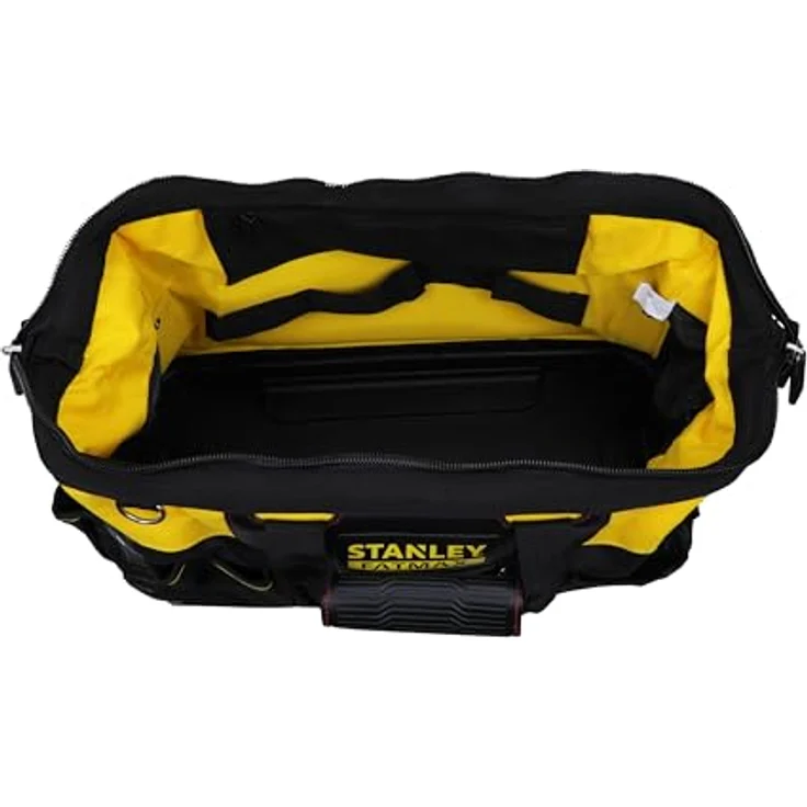Stanley FatMax Werkzeugtasche (18 Zoll, 49 x 26 x 10 cm, wassserdichter Boden, verstärkte Nähte, ergonomischer Gummihandgriff, robuster Schultergurt, 600 Denier Nylon) 1-93-950 – Bild 3