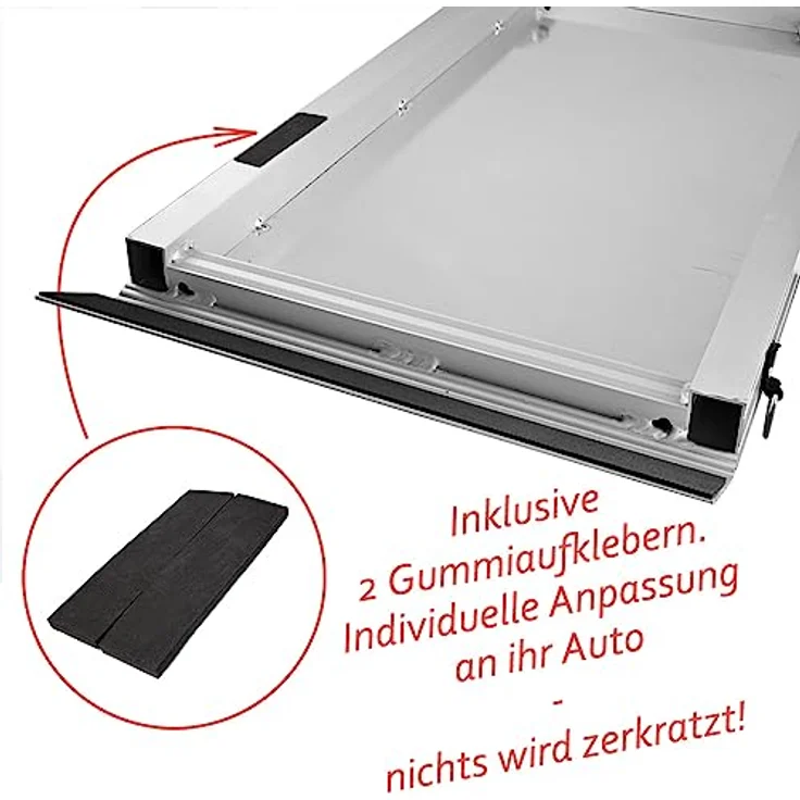 Hunderampe Hundetreppe Auto Kofferraum Treppen Rampe Einstiegshilfe für Hunde Klappbar Aluminium Auswahl Längen 5 cm Belastbar bis 150 kg Petigi, Länge:122 cm – Bild 4